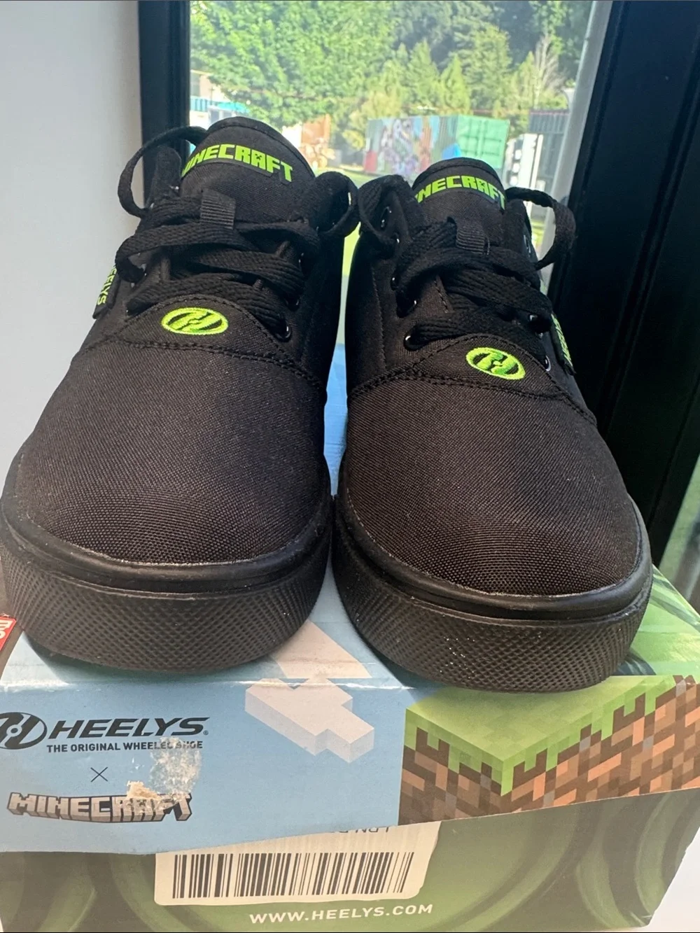 Heelys Black Sneakers with Minecraft logo